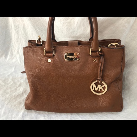 Michael Kors Handbags - Michael Kors Brown Leather Satchel